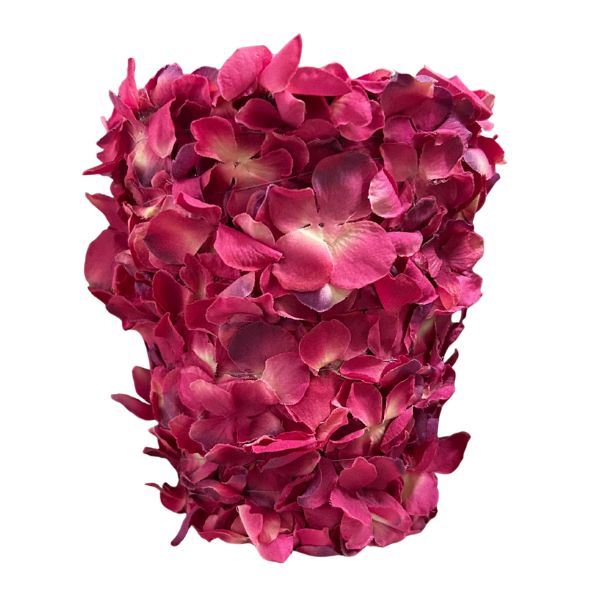 Vaso Petali Ortensia Bianco