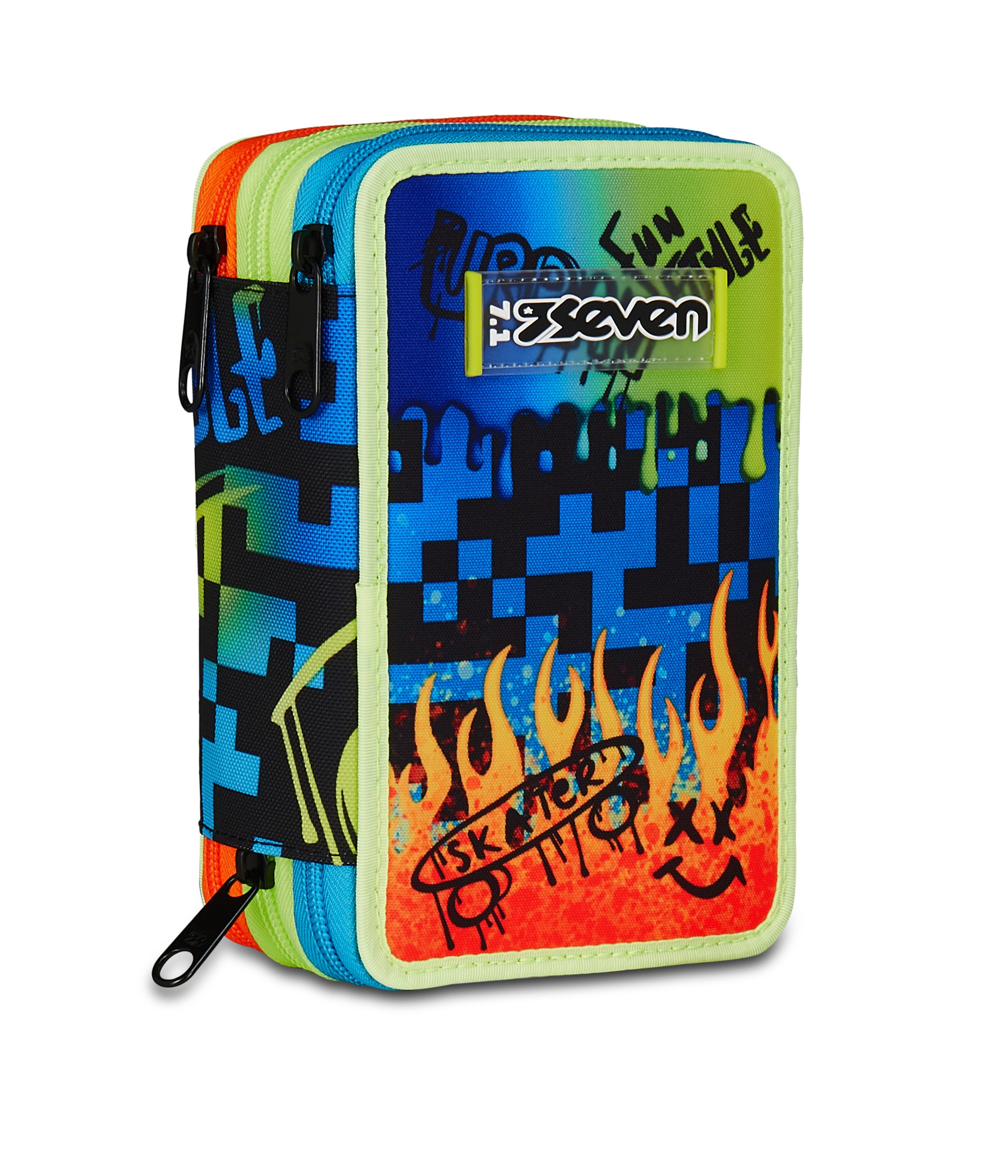 ASTUCCIO Seven 3 ZIP - SCRIBBLED FLAME